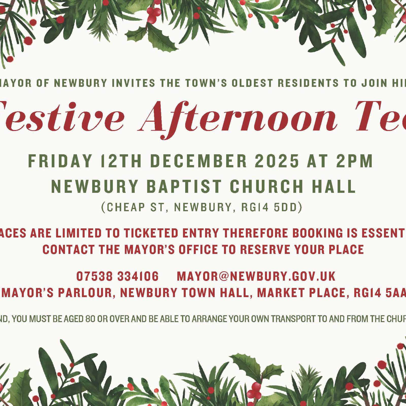 Poster Festive Afternoon Tea