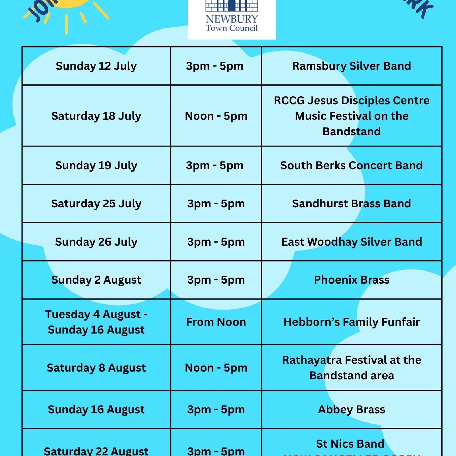 Victoria Park 2026 Events