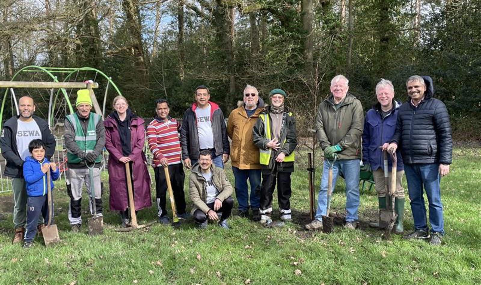 Tree Planting Hutton Close & Wash Common 1 March 2026