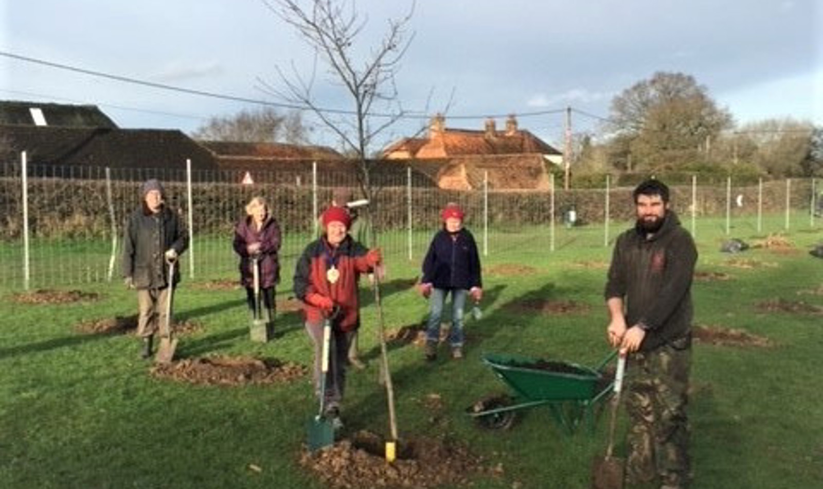 Community Tree Planting WC Blossoms Field