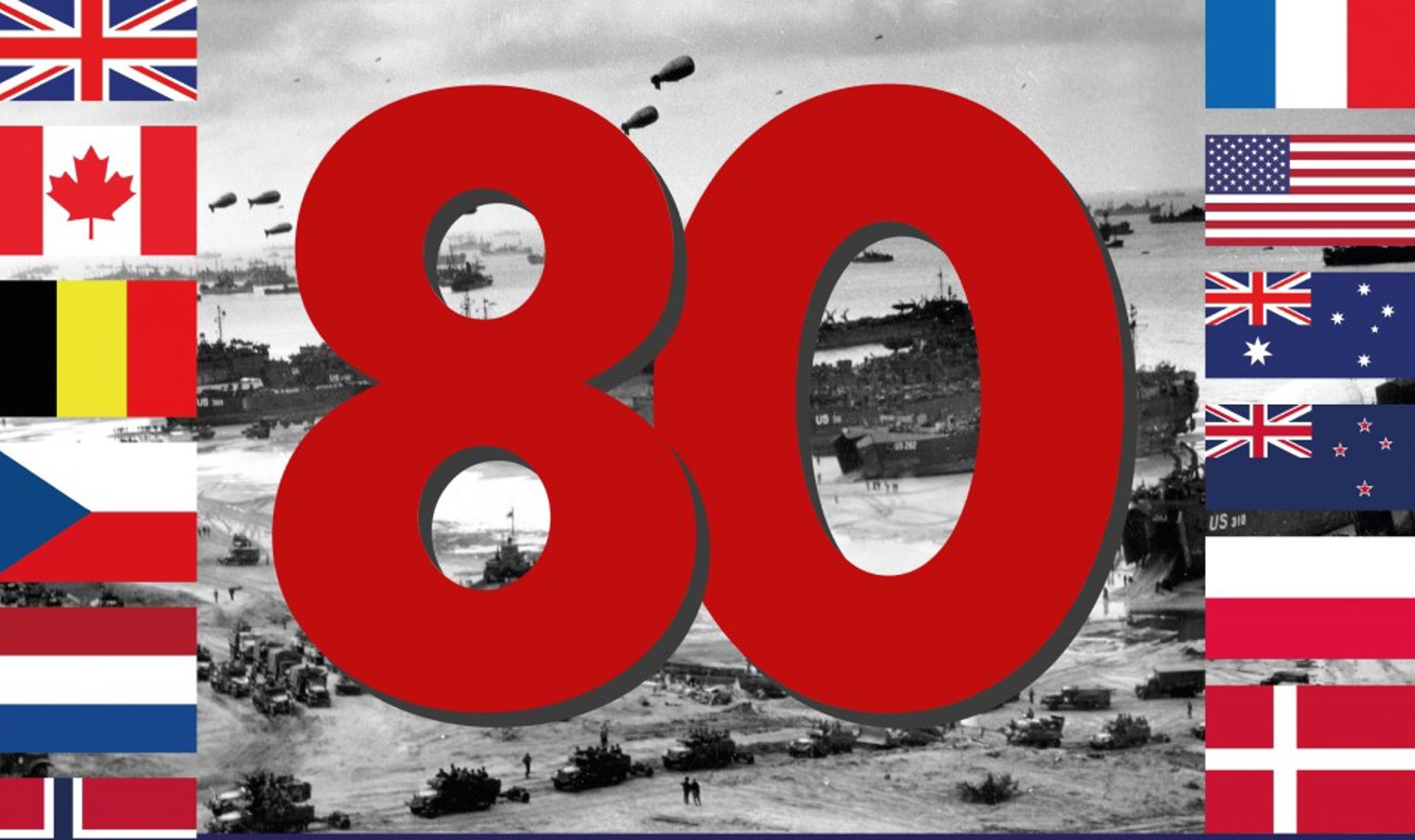 D Day 80 Logo Image Celebrating 80Th Anniversary Of The Dday Landings