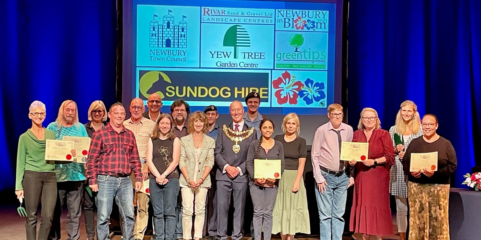 All Winners Attending On The Presentation Evening