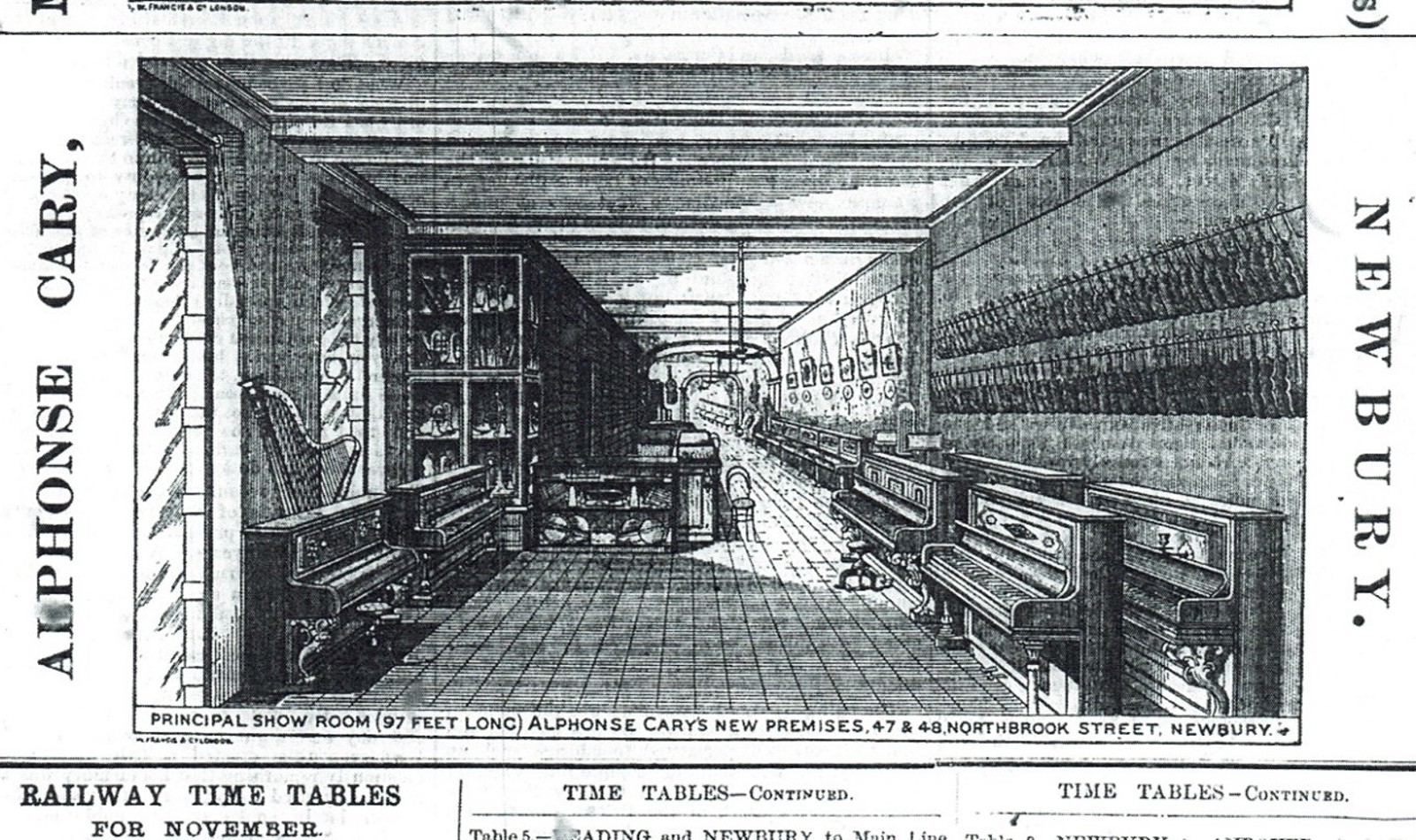 Alphonse Cary Showroom Picture, 47 48 Northbrook St.