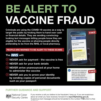 Be Alert to Vaccine Fraud