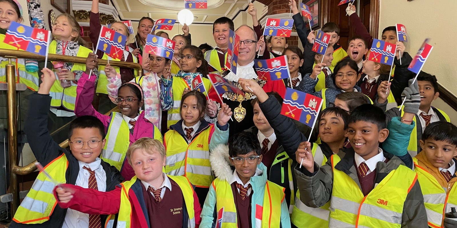 St Joseph's Everyone With The Mayor