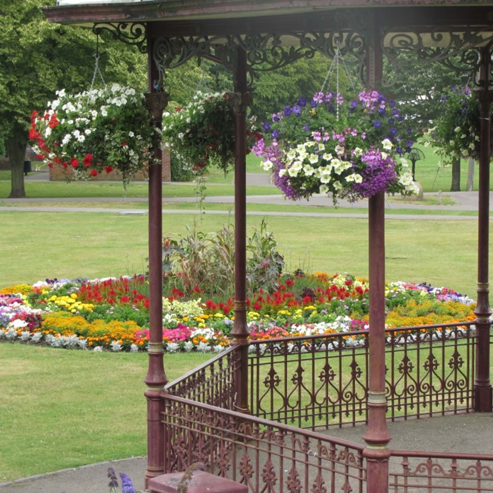 Bandstand With Flowers