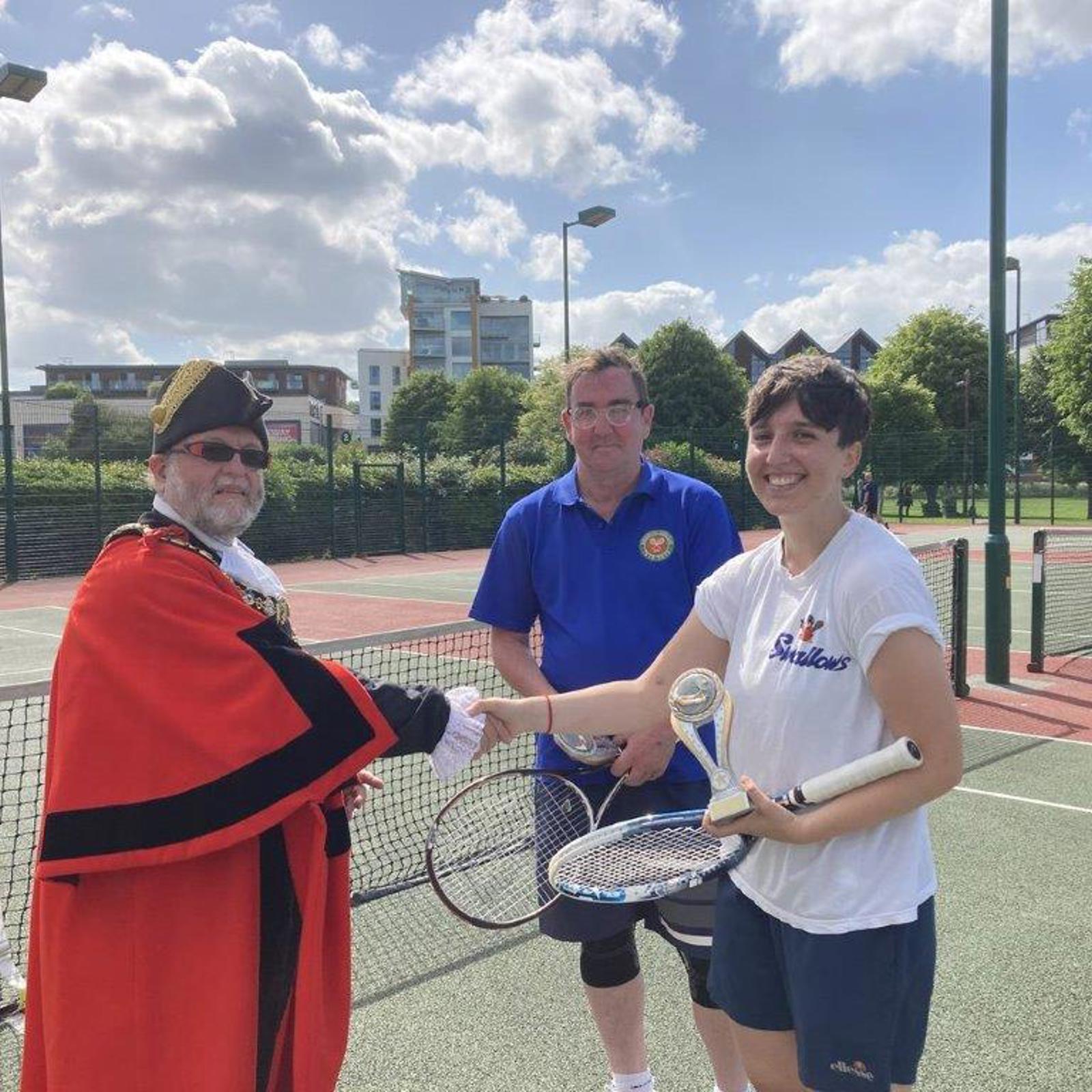 Immi & Jules Skinner, Winners With The Mayor Of Newbury
