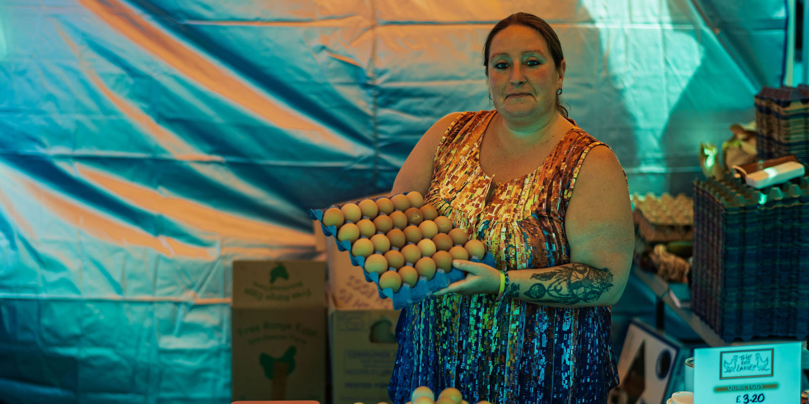 Emily Eggs On The Stall