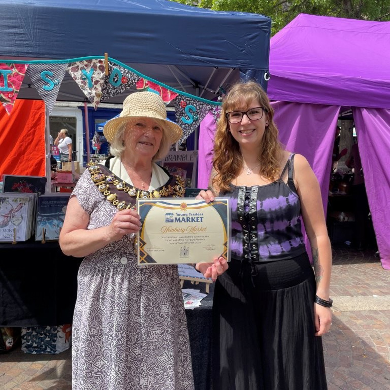 Katie Daisy Designs With The Mayor Of Newbury