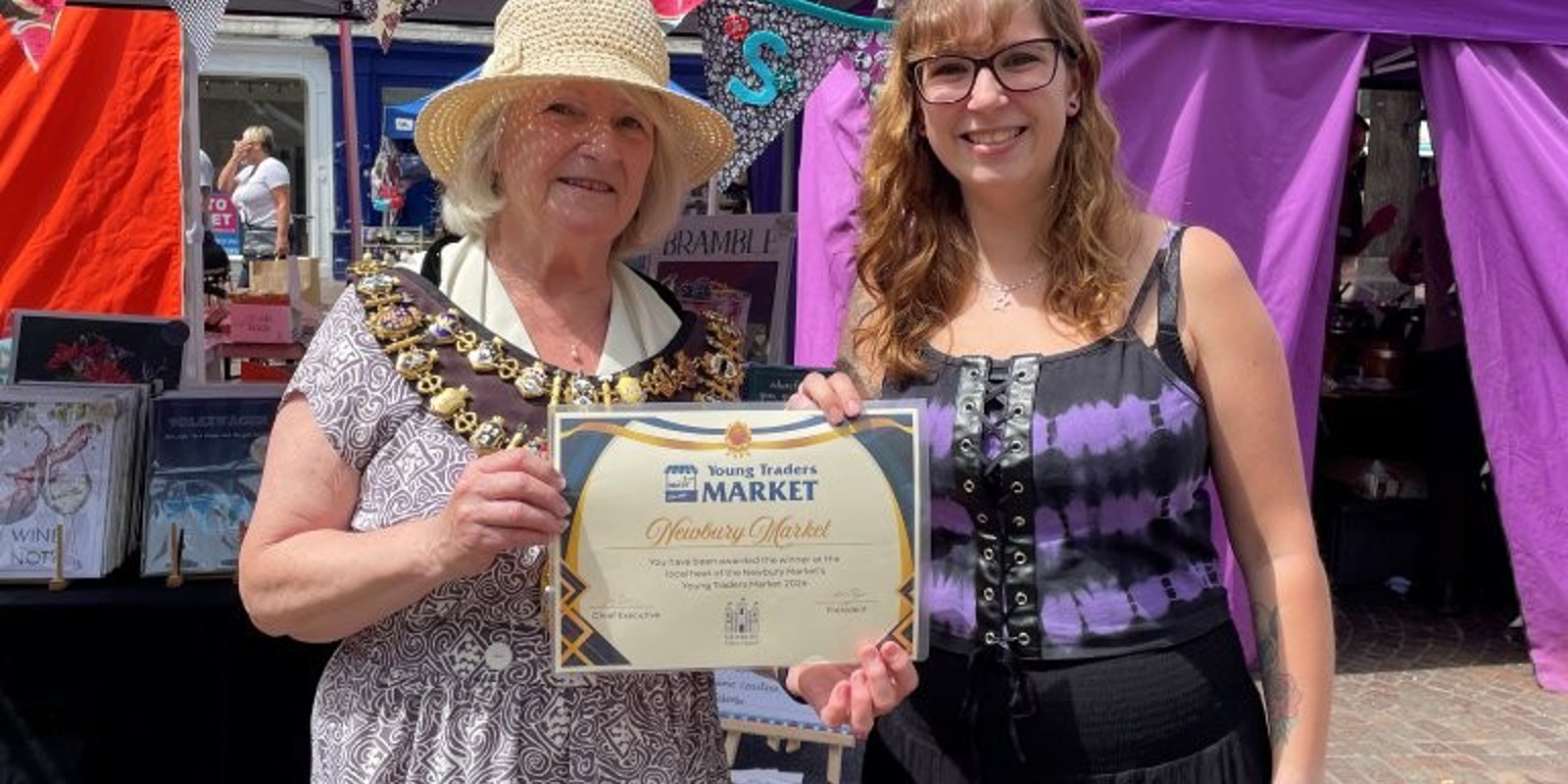 Katie Daisy Designs With The Mayor Of Newbury