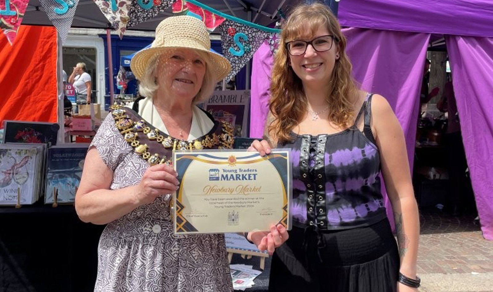 Katie Daisy Designs With The Mayor Of Newbury