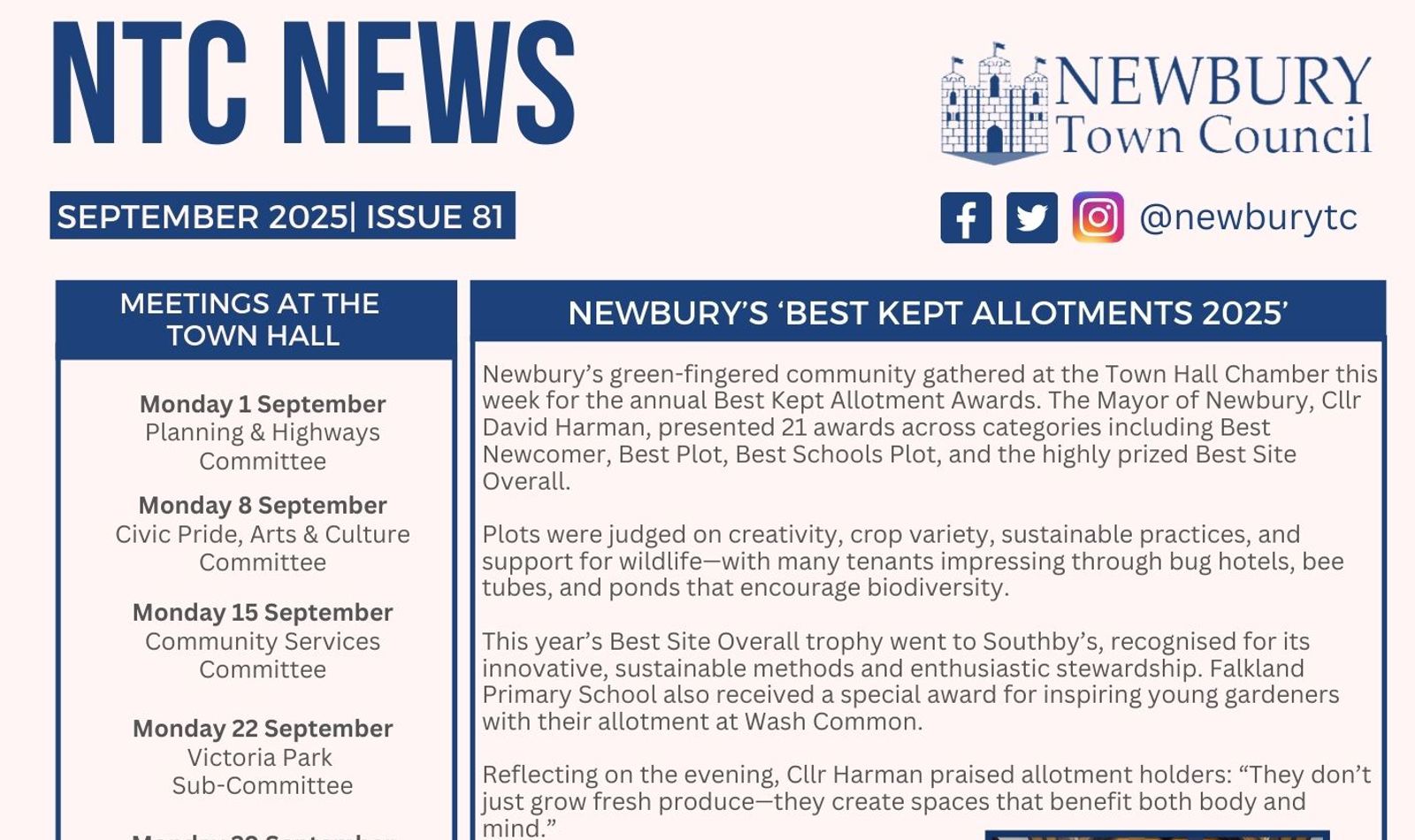 Caroline NTC News September Pic